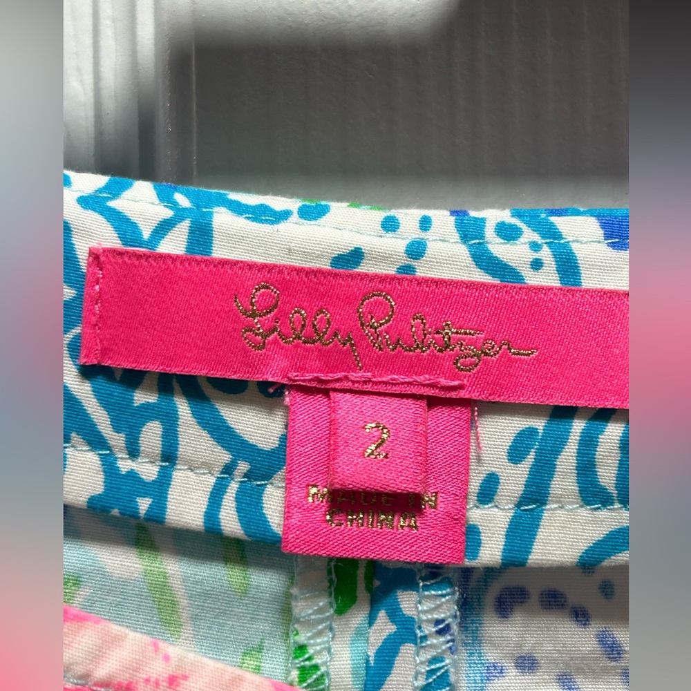 NWOT Lilly Pulitzer Simona Skort Pop Up Back Together Again Patch Print Size 2 - Picture 3 of 9